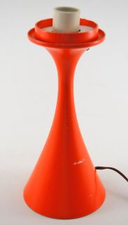 Vintage Laurel Orange Tulip Base Globe Lamp Parts Mid Century Modern