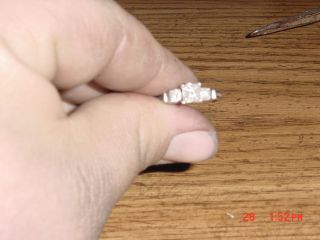 Diamond Engagement Ring in Platinum Setting