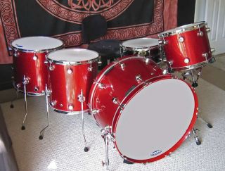 Custom Maple John Bonham Style 26 Bass Drum Set