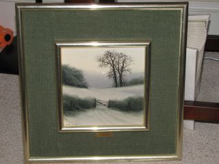 Michael John Hill Original Oil Painting Trees Gate