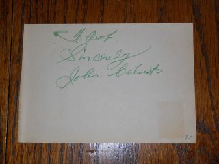 1940s John Calvert Autograph Signed Album Page Magician Magic