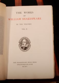 The Shakespeare Head Presss limited edition of Shakespeares works