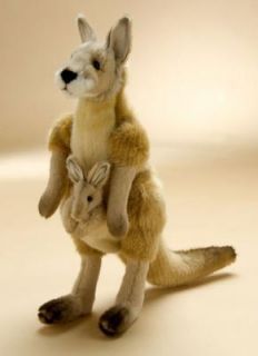 Kangaroo & Joey 14 Hansa Heirloom Quality Hugable New Plush Stuffed