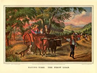 haying time the first load 1868 artists fanny palmer and j cameron