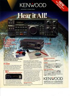 Kenwood R 5000 R 2000 Receivers Original Print Ad
