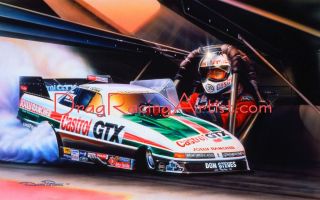 John Force RARE Sold Out Print Signed by Artist Only