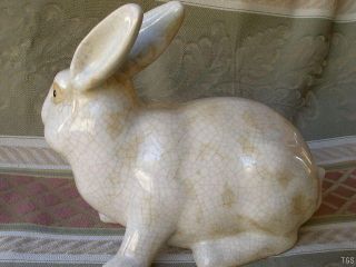Beautiful White Ceramic Bunny Rabbit Figurine