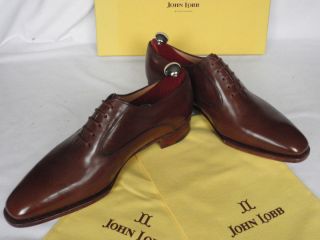 John Lobb VINTAGE 2004 Pepper Leather Formal Oxford Lace Up Shoes UK