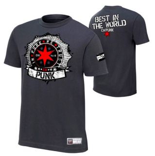 CM Punk IN PUNK WE TRUST WWE Authentic T Shirt OFFICIAL LICENSED BRAND NEW  