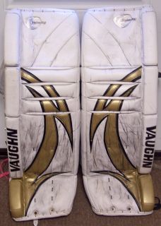 Vaughn V4 Velocity 7600 Pro Pads 34 1 Game Worn by John Curry WBS Penguins  