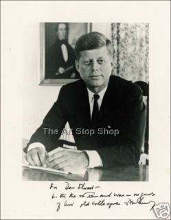 Hand Signed John F Kennedy Autograph Reprint  