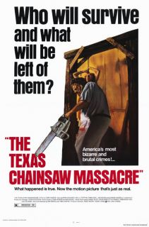 The Texas Chainsaw Massacre Movie Promo Poster Marilyn Burns Allen Danzinger  