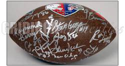 1985 Patriots Team Signed 24 Tribute Football Steve Grogan John Hannah  