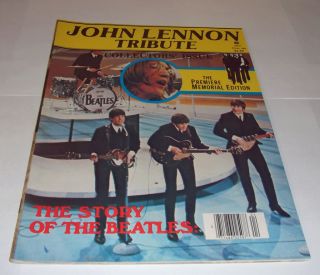 JOHN LENNON TRIBUTE MEMORIAL MAGAZINE Winter 1980 Collectors Issue  