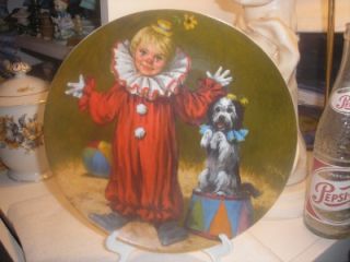 Edwin Knowles "Tommy The Clown" Decorative Plate  