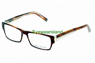 John Varvatos V332 V 332 Eyeglasses Amber Tortoise Frame  