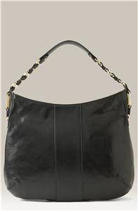 TORY BURCH NICO BLACK LEATHER HOBO MSRP 465 SOLD OUT  