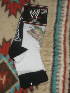 NEW WWE WWF Wrestling Raw John Cena Triple H HHH Kids Socks Sz 6 8 5  