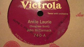 Vtg 78 Record John McCormack Annie Laurie Maryof Argyle  