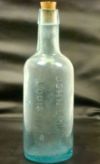 John J Smith Louisville Kentucky RARE Medicine Crude Bottle  