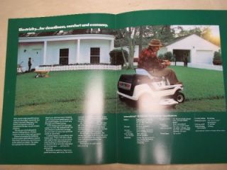 Vtg IH International Harvester Brochure 95 Electric Riding Mower  