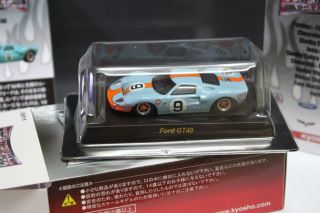 KYOSHO 1 64 GULF Ford GT40 Mk I IV Jacky Ickx Daytona Le Mans Mario Andretti no9  