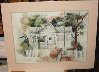 ROBERT A FLEMING BEACH COTTAGE LIMITED HAND SIGNED LITHOGRAPH  