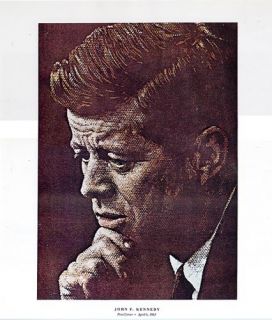 Norman Rockwell Worried President Print John F Kennedy  