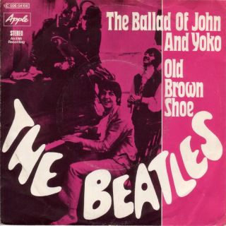 Beatles Ballad John And Yoko 7 Apple Vinyl Single Germany 1969  