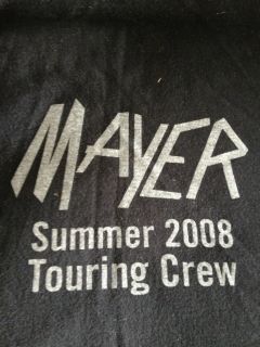 John Mayer 2008 Tour Crew Tshirt  