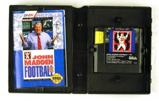 John Madden Football '93 Sega Genesis Easn Limited 1st Round Edition  