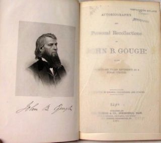 John B Gough Autobiography Recollections 1871  