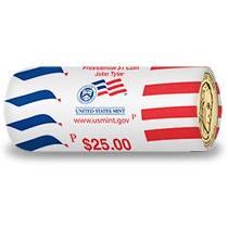 2009 P John Tyler Presidential Dollar Roll JK2 Unopened US Mint White Box  