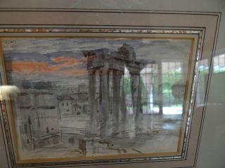 John Ruskin original watercolor painting Christies appraisal perfect titled  