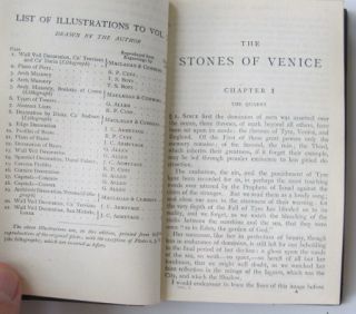 John Ruskin The Stones of Venice Three Volumes Fine Binding Oxford Binding  