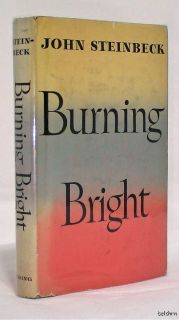 Burning Bright John Steinbeck 1st 1st 1950 First Edition Nobel Prize  
