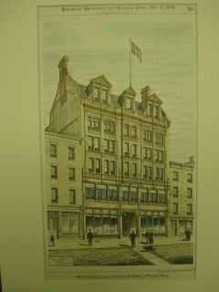 John C Myers Store Albany NY 1884 Original Plan  
