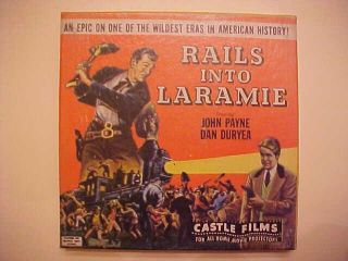 Castle Films Rails Into Laramie 8mm Nice Box John Payne  