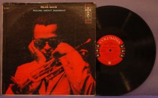 Miles Davis 'Round About Midnight LP w John Coltrane Columbia CL 949 '57 6 Eye  