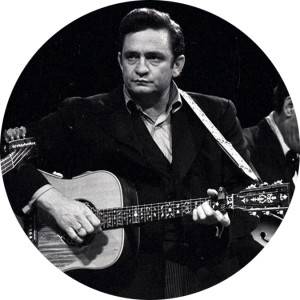 Johnny Cash Button Pin Several Sizes Available  