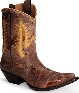 Johnny Ringo Waxy Short Cowboy Boots 9 B  