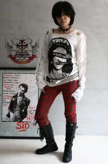 Punk Johnny Rotten Sid Vicious Sex Pistols Muslin Shirt  