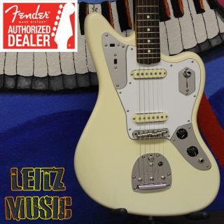 Fender Johnny Marr Jaguar Olympic White Jag Electric Guitar w Hardshell Case  