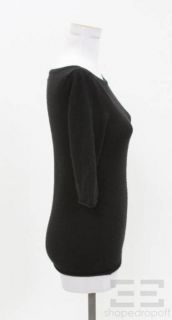 Joie Black Cashmere Bateau Neck Sweater Size L  