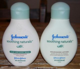 Johnsons Soothing Naturals Hair Body Wash Lotion  
