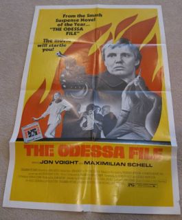 The Odessa File Original Movie Poster 1974 Jon Voight  