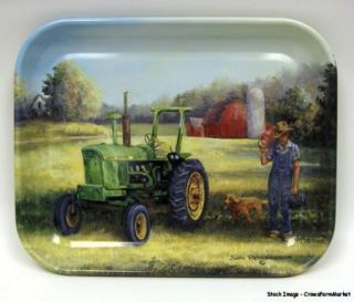 John Deere 10 x 13 Tin Tray Lunch Time Issued 2006 NEW  