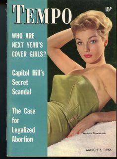 TEMPO March 6 1956 Marilyn Monroe BRIGITTE BARDOT Joi Lansing COVER GIRLS VF  
