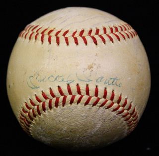 1961 Yankees Signed Autographed Team Baseball Ball PSA DNA Mantle Maris Vintage  