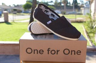 Toms Classics Mens Chocolate Canvas New with Box Men Sizes 7 11 Fast Shipping  